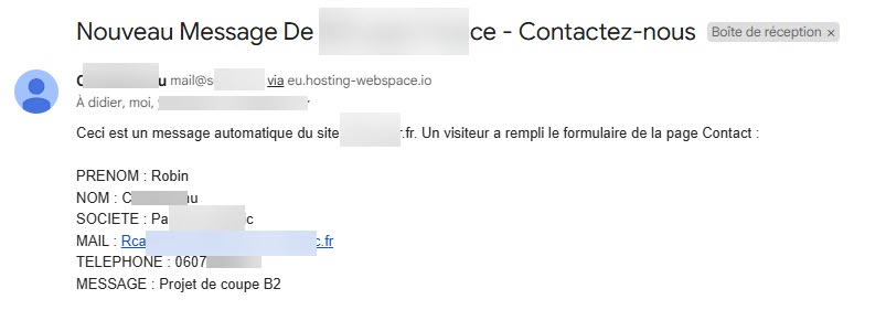 Création d'un formulaire (avec Wordpress)