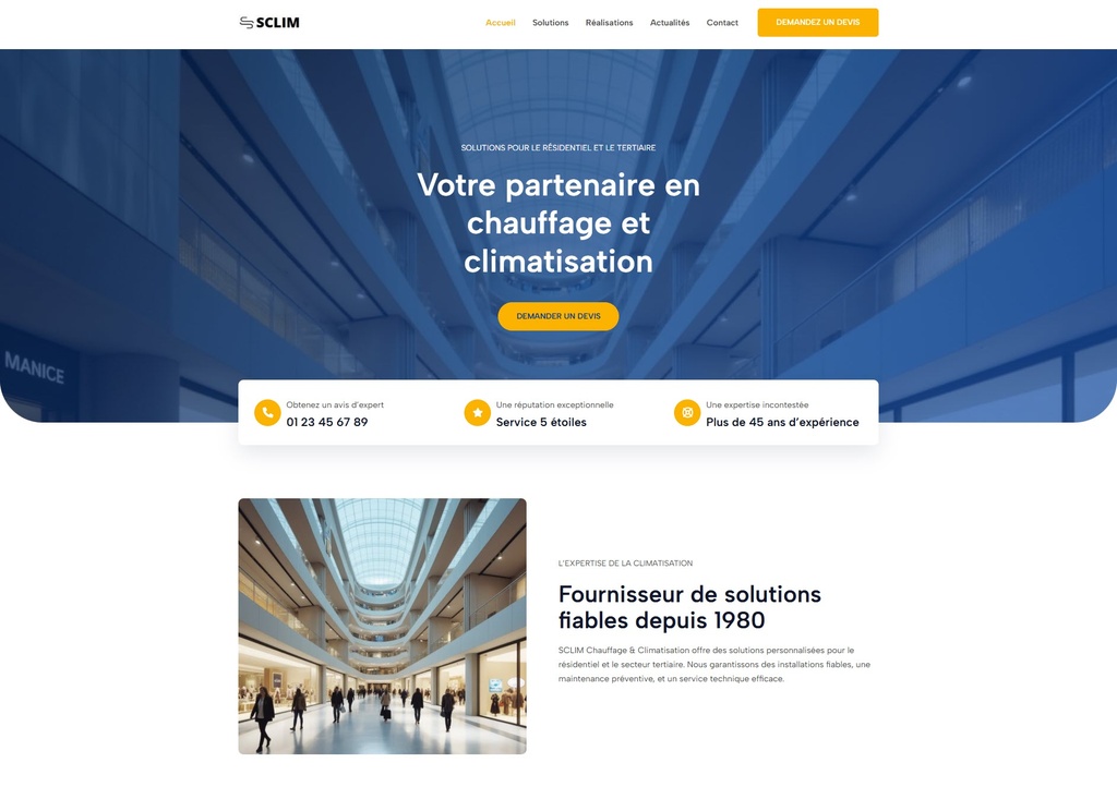 Création de site internet 'One Page' en HTML