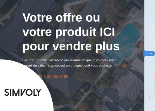 Création de page web (avec Simvoly)